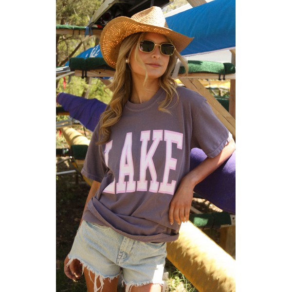 charlie southern: classic lake tee - purple